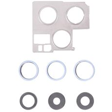 Coperchio della lente della fotocamera con staffa di fissaggio per iPhone 13 Pro (Sierra Blue)