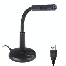 Microfono per computer senza guida USB M-309 (nero)