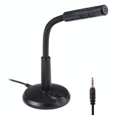 Microfono del computer senza spina da M-309 da 3,5 mm (nero)
