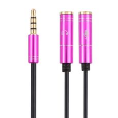Cavo adattatore maschio a 3,5 mm da 3,5 mm a 3,5 mm (rosso rosa)