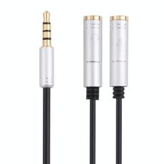 Cavo adattatore maschio da 2,5 mm da 3,5 mm a 3,5 mm (argento)