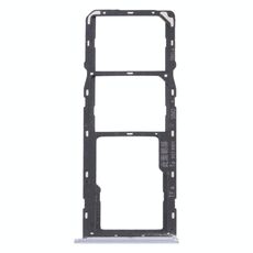 Per OPPO Realme Narzo 20 Vassoio per schede SIM + Vassoio per schede SIM + Vassoio per schede Micro SD (Argento)