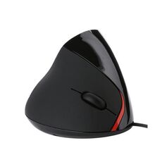 Jsy-12 5 tasti USB Wired Mouse verticale Mouse ergonomico Polso da polso Brace Mouse ottico (nero)