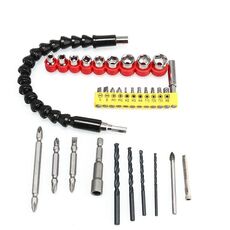 2 Set Drill Electric Trapano universale Accoppiamento Accoppiamento Bit Set multifunzione Ambito flessibile Elettrico Set di accessori per trapano, Stile: 32 PC / Set