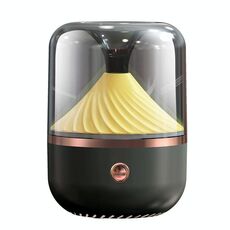 HX-930 Home Camera da letto rotonda Specchio rotondo Olio essenziale Aromaterapia macchina Atomizzazione ad ultrasuoni Umidificatore di spruzzo idratante (nero)