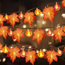 1.5m 10 LED 10 LED Pumpkin Pumpkin Lantern Lights Lights Halloween Thanksgiving Garden Party Room Decoration Lights (Warm Light)
