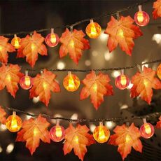 3m 20 LED LEDs Pumpkin Pumpkin Lantern Light Lights Halloween Gardengiving Garden Party Room Decoration Lights (Warm Light)