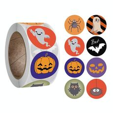 10 PZ Adesivi di Halloween Decorazioni regalo Decorazione di cottura Torta di imballaggio Ambientazione di imballaggio, Dimensioni: 2,5 cm / 1 pollice (A-125)