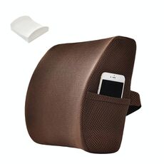 Cuscino in vita cuscino cuscino con cuscino con cuscino, stile: memory schiuma (maglia marrone)