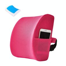Cuscino per cuscino per cuscino per ufficio con cuscino con cuscino, stile: tipo di gel (maglia rosa rossa)
