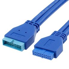 5 Gbps USB 3.0 20 Pin Femmina a Cavo di prolunga maschile Cavo della scheda madre Destensione, Lunghezza del cavo: 50 cm