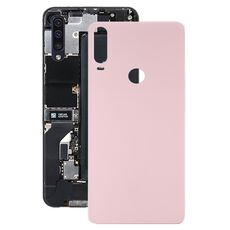 Per Alcatel 3x (2019) 5048 5048U 5048Y Coperchio posteriore della batteria in vetro (rosa)