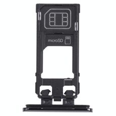 Vassoio della scheda SIM + vassoio della scheda Micro SD per Sony Xperia 5 (nero)