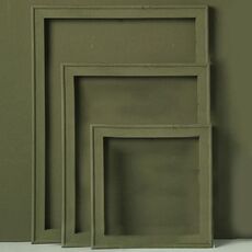 3 in 1 diverse dimensioni MORANDI colore in legno fotogramma serigrafia serie colore spray vernice foto puntelli fotografia sfondo ornamenti (verde intenso)