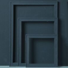 3 in 1 diverse taglie MORANDI colore in legno fotogramma serigrafia serie colore spray vernice foto puntelli fotografia sfondo ornamenti (blu profondo)