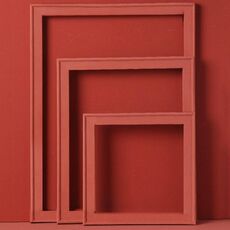 3 in 1 diverse taglie MORANDI colore in legno fotogramma serigrafia serie colore spray vernice foto puntelli fotografia sfondo ornamenti (rosso normale)