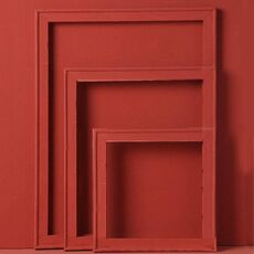 3 in 1 diverse taglie MORANDI colore in legno fotogramma serigrafia serie spray vernice foto puntelli fotografia sfondo ornamenti (rosso scuro)