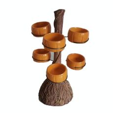 Scaffale per stoccaggio decorativo per snack di zucca di Halloween, Stile: Set da sei tazze