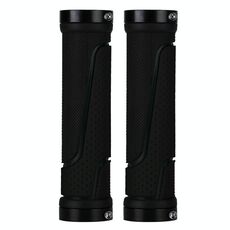 2 paia BG-0404 Bicycle Gomma Maniglia Cover The Mountain Bike Bilaterale Serratura Bilaterale Cover Maniglia antiscivolo (Nero)