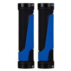2 paia BG-0404 Bicycle Gomma Maniglia Coperchio La mountain bike Bilaterale Serratura Bilaterale Cover Maniglia antiscivolo (blu)