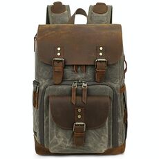 K-86 Casual Borsa per fotocamera a spalla Contrasto Impermeabile Batik Canvas Single Digital Camera Zaino foto (verde)