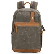 D1383 Outdoor SLR Digital Fotocamera Digital Zaino impermeabile Batik Canvas Machine Bag (verde)