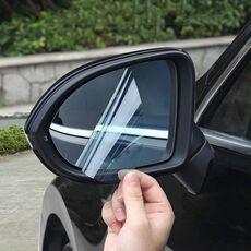 10 PC Anti-FOG ANTI-FOG ANTI-FOGGIO ANTICRIFICIO PER AUTO Pellicola per retrovisore Auto Ellisse 100x150mm (trasparente)