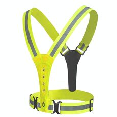 Gilet riflettente a LED Alto allungamento reflettent reflective gilet Traffic Abbigliamento riflettente (giallo)