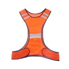 Vest riflettente Sport Night Running Outdoor Riflettent Abbigliamento Riflesso Traffic Sicurezza Vest riflettente, Stile: Senza LED (rosso arancione)