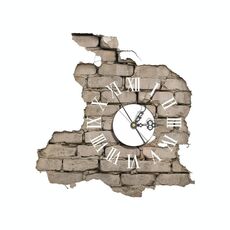 Soggiorno Decoration Wall Sticker Orologio Digital Noiseless Wall Orologio da parete (grigio)