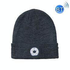 M1-BL LED Bluetooth Bluetooth Cappello da musica senza fili Cappello da corsa notturno (grigio)
