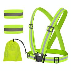 Attrezzatura riflettente Elastic Band Suit Night Esecuzione di Sito edile Sicurezza del traffico Attrezzatura riflettente, Stile: 1 Cinturino + 2 braccio cinghia + sacchetto di stoccaggio