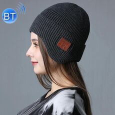 Cappello da cucina Bluetooth Bluetooth TR 5.0 Cappuccio per cuffie stereo binaurale (grigio scuro)