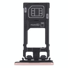Vassoio della scheda SIM + vassoio della scheda micro SD per Sony Xperia X Performance (rosa)