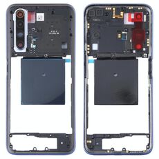 Piastra di lunetto originale con telaio medio per RealMe X50 5G Cina RMX2051, RMX2025 (BABY BLUE)