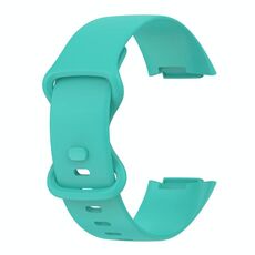Per Fitbit Charge 5 Gel di silice monocromatico per sostituire la cinturino dell'orologio Dimensioni: Dimensioni ridotte (verde chiaro)