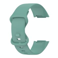 Per Fitbit Carica 5 Gel di silice monocromatica per sostituire la cinturino dell'orologio Dimensioni: Dimensioni ridotte (verde dell'ago verde)