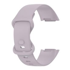 Per Fitbit Carica 5 Gel di silice monocromatico per sostituire la cinghia dell'orologio Dimensioni: Dimensioni ridotte (lavanda viola)