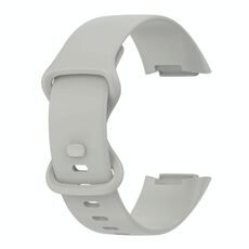 Per Fitbit Charge 5 Gel di silice monocromatico per sostituire la cinturino dell'orologio Dimensioni: Dimensioni ridotte (grigio)