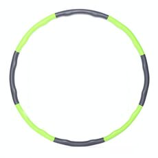 Anello fitness a vita sottile in schiuma rimovibile (verde grigio 8 sezioni)