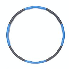 Anello di fitness a vita sottile in schiuma rimovibile (blu grigio 8 sezioni)