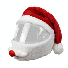 Cappello di natale del casco del motociclo Cappello all'aperto Pazza del casco divertente della santa del casco