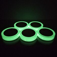 5 rotoli Decorazione domestica Baseboard Striscia luminosa Striscia di sicurezza Allegato Avviso fluorescente Autoadesivo fluorescente, Specifica: 2cmx100cm (verde chiaro)