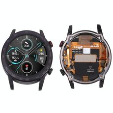 Schermo LCD e Digitizer Assemblaggio completo con telaio per onore per orologio magico 2 MNS-B19 46mm (nero)