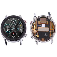 Schermo LCD e digitalizzatore Assemblaggio completo con cornice per Honor Magic Watch 2 MNS-B19 46mm (argento)