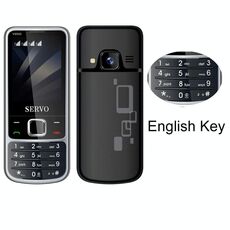 Servo V9500 Telefono cellulare, chiave inglese, 2,4 pollici, Spredrum SC6531CA, 21 tasti, supporto Bluetooth, FM, Suono magico, Torcia elettrica, GSM, Quad SIM (Nero)