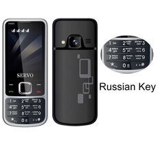 Servo V9500 Telefono cellulare, chiave inglese, 2,4 pollici, Spredrum SC6531CA, 21 tasti, supporto Bluetooth, FM, Suono magico, Torcia elettrica, GSM, Quad SIM (Nero)