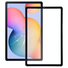 Per Samsung Galaxy Tab S6 Lite SM-P610/P615 Lente in vetro esterno per schermo frontale con adesivo OCA otticamente trasparente (nero)