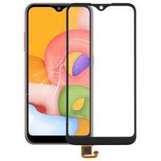 Per Samsung Galaxy A01 / A21 Touch Panel con adesivo OCA otticamente trasparente (nero)