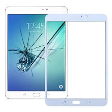 Per Samsung Galaxy Tab S2 8.0 / T713 Lente in vetro esterno per schermo frontale con adesivo OCA otticamente trasparente (bianco)